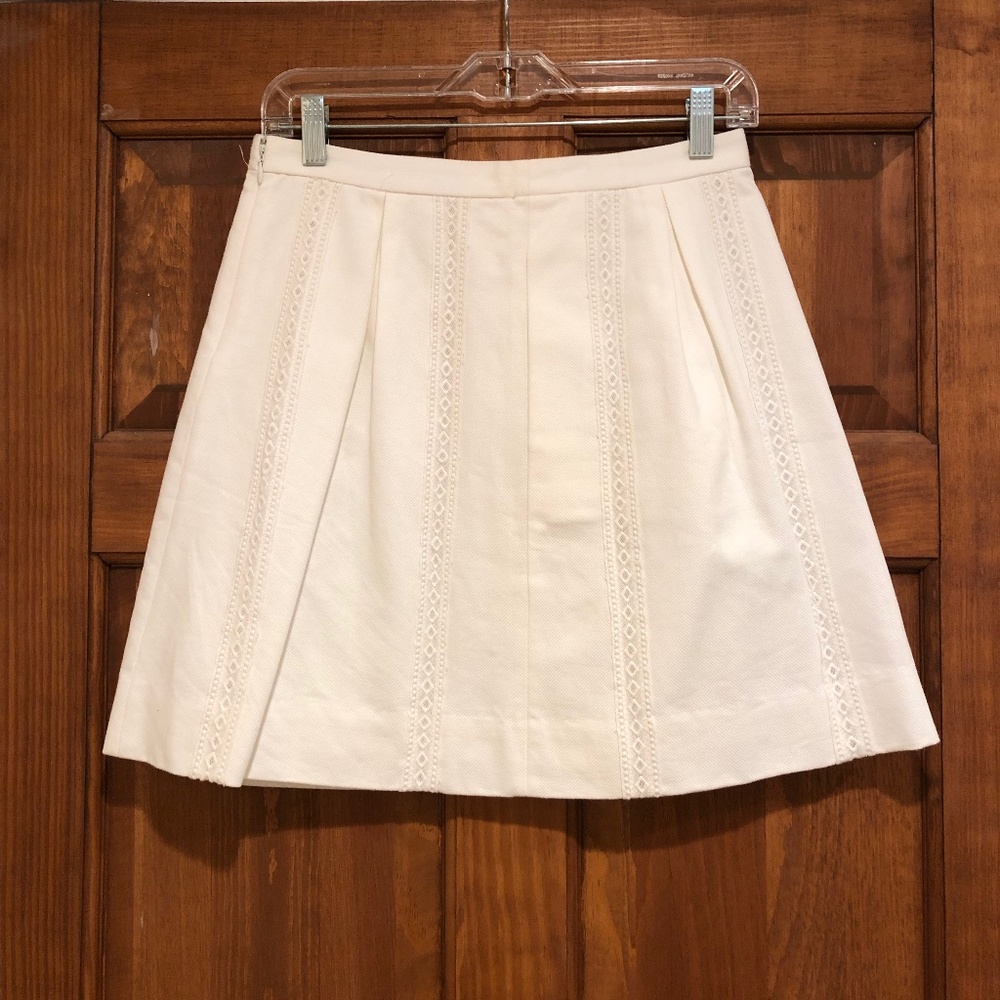 J.Crew White Mini Skirt, Size: 2